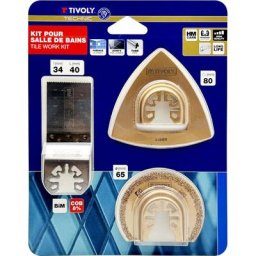 Tivoly - Kit 3 pièces de lames Oscillantes pour Multi Tool pour salle de bains