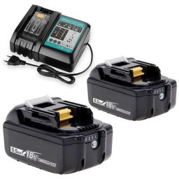 Batterie de rechange 5.5Ah adaptée à la batterie Makita 18v BL1850 BL1840 BL1860 lxt DC18RC