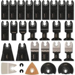 Outil Multifonction Saw Blades Accessoires Kit,28 Pcs Accessoires d'outils Oscillants