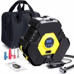 Insma - audew Gonfleur Pneus pro DC12V Compresseur d'air portatif avec Kit de Gonflage pour