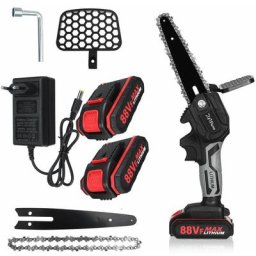 Insma - 88V Scie à chane électroportative 3000W Mini Tronconneuse à batterie - 6 pouces sans fil