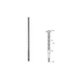 Accessories SDS-plus-5 1618596181 carbure de tungstène Foret pour marteau-perforateur 12 mm