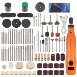 AUTOUTLET Outil Rotatif Mini Electrique 160 PCS Kit sans Fil Réglable Racine Sculpture Jade