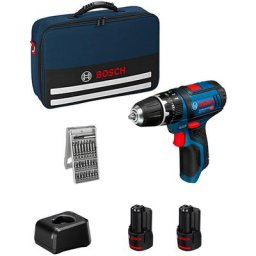 Bosch - 12V sans fil Combi gsb 12 V-15 / 2x batterie 2.0 Ah poche et accessoires