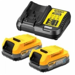 Starter-Kit 18V Powerstack (2x1,7 Ah) avec chargeur (DCB115) Dewalt DCB115E2