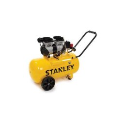Stanley - Compresseur, compresseur d'air sans huile, compresseur silencieux, horizontal, 1 ch, 8