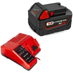 Pack de 2) 18V 5000mAh Batterie pour Milwaukee 48-11-1828 48-11-1840 C18B M18BX Li18(OEM) M18B4 M18