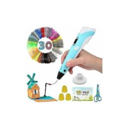 Stylo 3d intelligent avec affichage led, stylo d'impression 3d avec chargement usb b