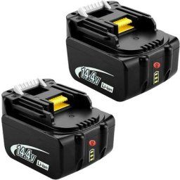 2X Batterie de Rechange 14,4V 4,0Ah pour Makita BL1430 BL1415 BL1440 BL1415N 196875-4 194558-0