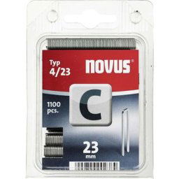 Agrafes à dos fin Novus C4/23 1100Pces
