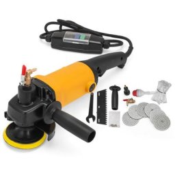 Machine de Polissage Humide de 1400W Meuleuse Professionnelle Moulin à Eau à Vitesse Variable du