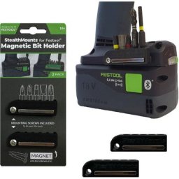 Stealthmounts - BH-FT-BLK-2 - Porte-embouts magnétique (2pcs) pour machines Festool - noir