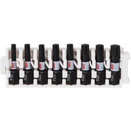 Bosch - Kit 8 Embouts de vissage qualité Impact T15 2xT20 2xT25 2xT30 T40 25mm