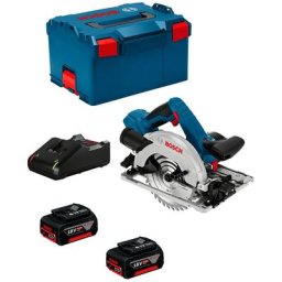 Bosch - Scie circulaire 18V gks 18V-57 g Professional + 2 batteries 4 Ah + chargeur + l-boxx