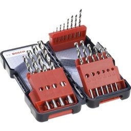 Coffret de forets à métaux hss Bosch toughbox 18 pièces 2607019578