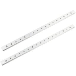Lot de 2 rails à lets en alliage d'aluminium de 450 mm - Jig M6 M8 t - Pour scie circulaire de table