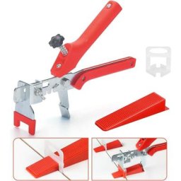 Kit d'aide à la pose de carrelage, Kit de Nivellement pour Carrelage avec 1 Pince, 400 Clips(2,0