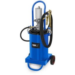 MSW - Pompe à Graisse Pmatique Professionnelle Pompe De Graissage 12L 240-320 Bars - Noir, Bleu