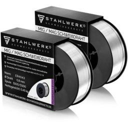 Stahlwerk - Fil de soudage mig mag aluminium ER4043 Si5 (ALSI-5) ø 0,8 mm 0,45kg Bobine de fil en