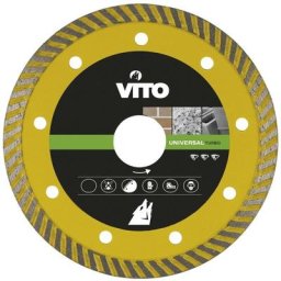Vito Pro-power - Disque diamant 125mm vito Pierre marbre granit Alesage 22.5mm 12200 tr/min