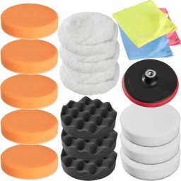 Set d'éponges de polissage et 1 disque de polissage Auto - 18 pcs - tampons de polissage, éponges