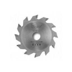 Lame Carbure à Rainer D.125x3,0 Al.50 12z Plate / Bois - Leman