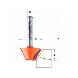 Cmt Orange Tools - 705.240.11 hm-fraise d'affleur.chanf. S=6 D=25X8 45
