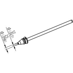 0742ED1225H/SB Panne de fer à dessouder conique Longueur de la panne 79.25 mm Contenu 1 pc(s) - Ersa