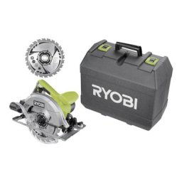 Scie circulaire RYOBI 1400W 66mm - 2 lame 20 dents - 1 coffret RCS1400-K2B