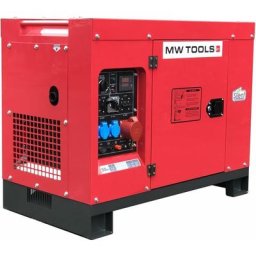 Groupe électrogène insonorisé diesel 8 kW 230V + 10kW 400V Mw-tools DG100E