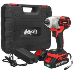 Clé à chocs sans fil Tournevis brushless Mensela 3 Vitessees 3500RPM 18V avec 10 accessoires en