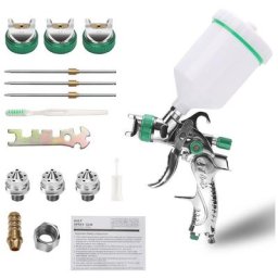 Pistolet à peinture professionnel haute pression Kit de pistolet à air comprimé Alimentation par