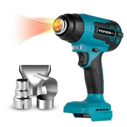 Décapeur thermique 2000W 50600℃ Pistolet à Air Chaud avec 3 accessoires