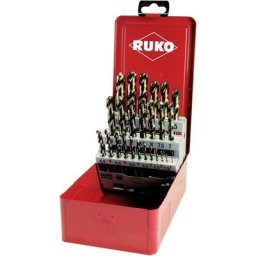 215215 HSSE-Co 5 Jeu de forets pour le métal 25 pièces din 338 tige cylindrique 1 set A738862 - Ruko