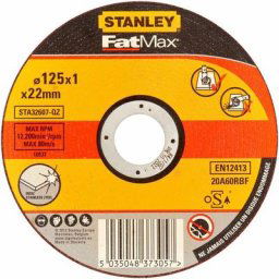 Stanley - Disque aggloméré fin à tronçonner l'inox 125x1.0 STA32607-QZ