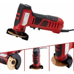 AREBOS Mini meuleuse d'angle Mini cutter Ponceuse 260 W 19000 tr/min Meule de 76 mm Ø Rouge/noir
