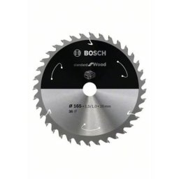 Lame de scie circulaire standard pour bois, 165x1.5 / 1x20, 36 dents - Bosch