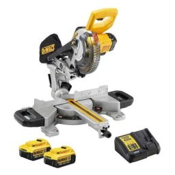 Scie à onglets radiale 18V xr Ø184 mm (2x4,0 Ah) Dewalt DCS365M2