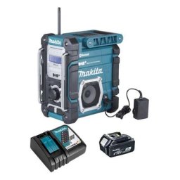 Makita - Radio de chantier 7,2 à 18 v Li-Ion dab/dab+ (1x3,0 Ah) avec chargeur DMR112RF