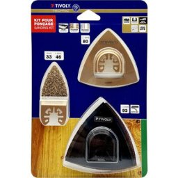 Tivoly - Kit 3 pièces de lames Oscillantes pour Multi Tool pour ponçage