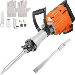 Piqueur Demolition Machine 1500w 50 Joules Acier Marteau Avec 2 Burins Marteau