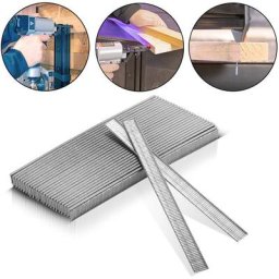 Clous pneumatiques 10 mm Gauge 18 (1,25 x 1,05 mm) avec une largeur de tête de 2 mm dans un set de