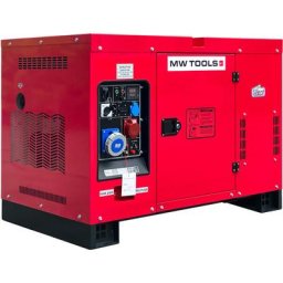 Groupe électrogène insonorisé diesel 12 kW 230V + 15kW 400 v 5p Mw-tools DG150EP