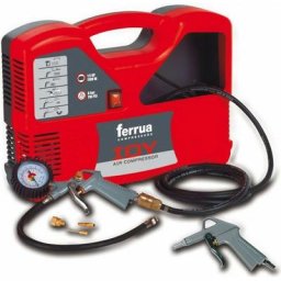Ferrua - Compresseur d'air sans huile Idy 1.5 hp 1100 w avec accessoires
