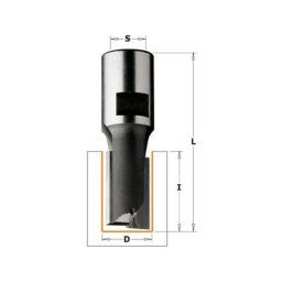 Fraise carbure industrielle 35 mm longue q = 12 mm - CMT