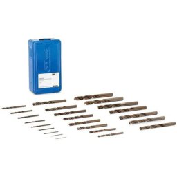 Coffret De 25 Forets à Métaux Hélicoïdaux hss ø 1 à 13 mm Acier Rapide & Cobalt - Noir, Argent, Bleu