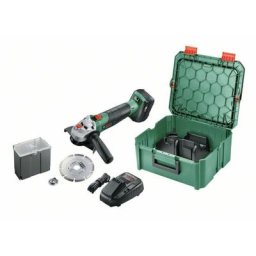BOSCH meuleuse d'angle sans fil 18V Grind avancée / 1x Batterie 4,0 Ah incl. Accessoires