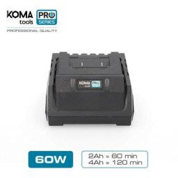 Chargeur KOMA 60W - pour batteries 08770 2Ah et 08771 4Ah - 08772
