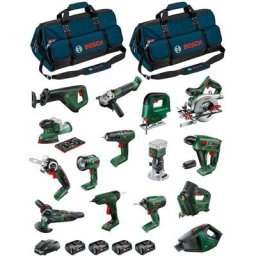Bosch - hg Kit BHGK1500 (15 machines 4 batteries 2,5 Ah chargeur AL1830CV sacs hdbag)