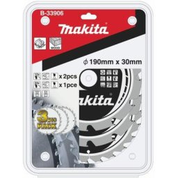 Makita - Kit de lames de scie 190x30x12Z & 24Z B-33906